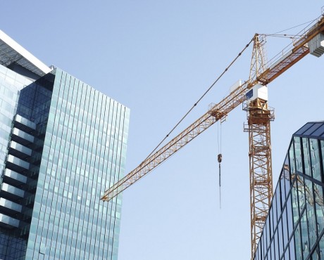 crane against city skyline | Kerry London Construction insurance